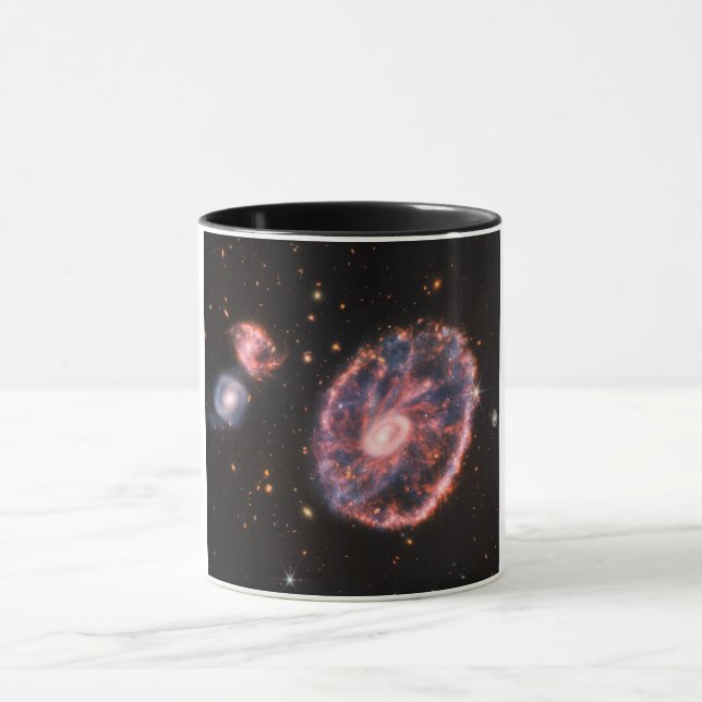 Caneca Galáxia CartWheel, Telescópio Espacial James Webb (Centro)