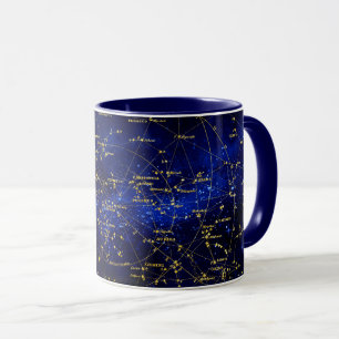 Caneca Galáxia de Constelações Zodiac