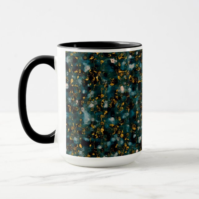 Caneca Galáxias Azul Preto e Cobre (Esquerda)