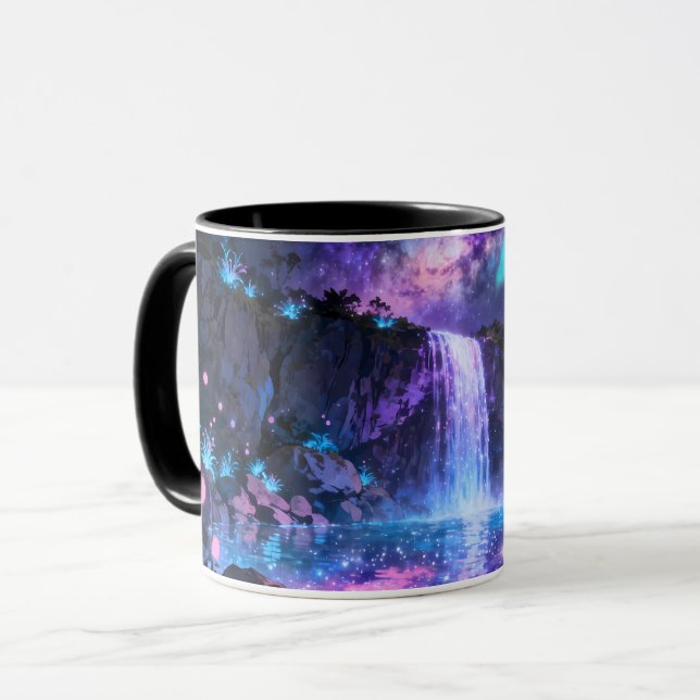 Caneca Galaxy Waterfall | Cerimônia Noturna Fantás (Frente Esquerda)