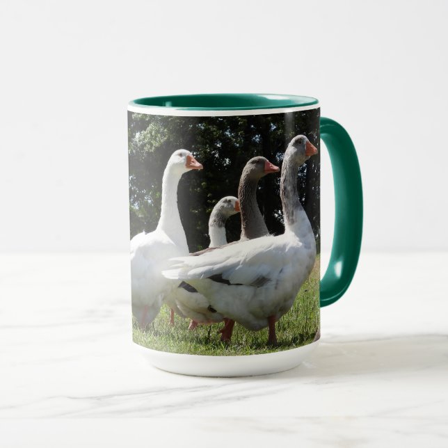 Caneca Galga de Gansos Domesticados (Frente Esquerda)