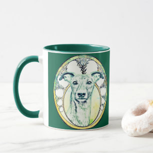 Caneca Galgo Cinza Delicado