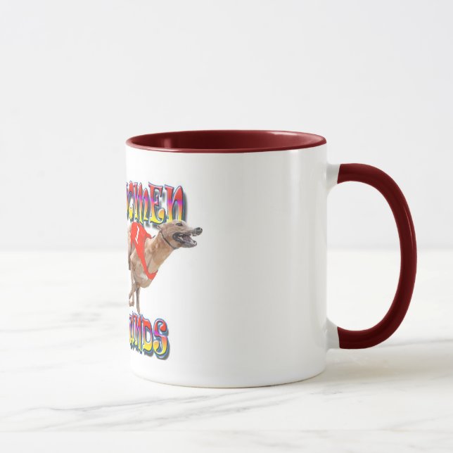Caneca Galgos 2 da raça das mulheres reais (Direita)
