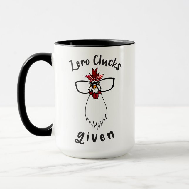 Caneca Galinha Louca Dama Antisocial Frigoríficos Galinha (Esquerda)