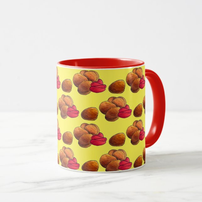 Caneca Galinha Nuggets Ketchup Lixo Comida Rápida (Frente Esquerda)