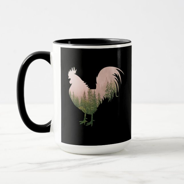 CANECA GALO DA NATUREZA ESTILO FLORESTA (Esquerda)