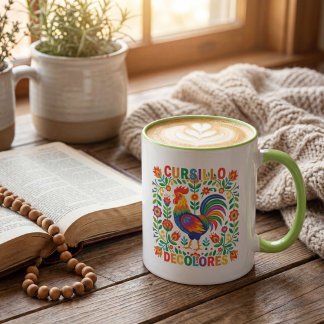 Caneca Galo de Arte Popular Espanhol Cursillo DeColores