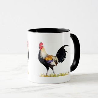 Caneca Galo dourado bonito de Gamcock do americano de