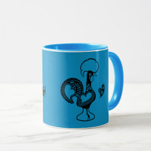 Caneca Galo Português Bom dia - Boa manhã citação