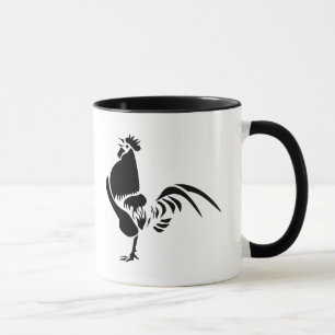 Caneca Galo Preto Cruzando o Alarme da Boa Manhã