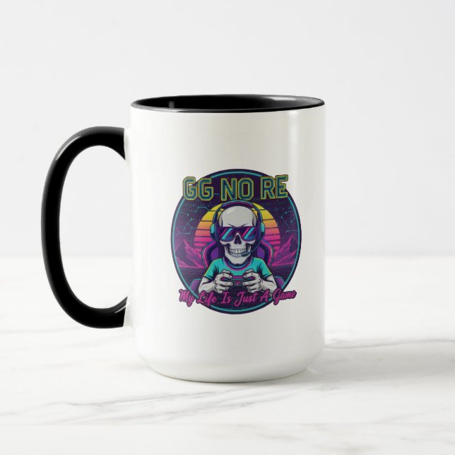 Caneca Gamer Caveira GG Sem Reclamação (Esquerda)