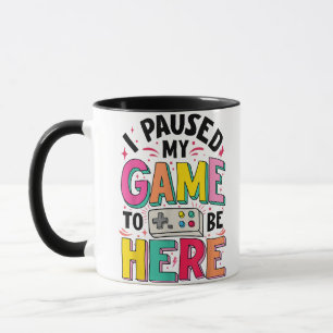 Caneca Gamer Girl I Pausa Meu Jogo Para Estar Aqui Vídeo 