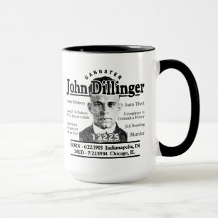 Caneca Gângster John Dillinger