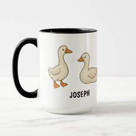 Caneca Ganso Tolo Desenhado à Mão Personalizado Fofo