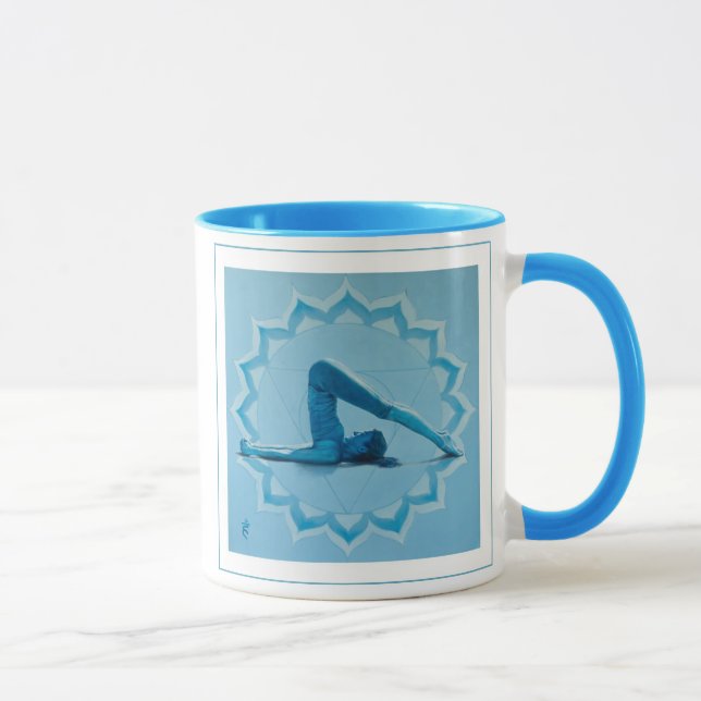 Caneca Garganta Chakra/caneca da ioga (Direita)