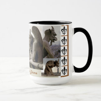 Caneca Gárgulas da catedral de Notre Dame - Gargouilles