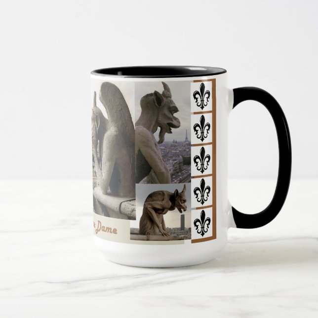 Caneca Gárgulas da catedral de Notre Dame - Gargouilles (Direita)