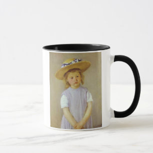 Caneca Garota com chapéu de palha, Mary Cassatt
