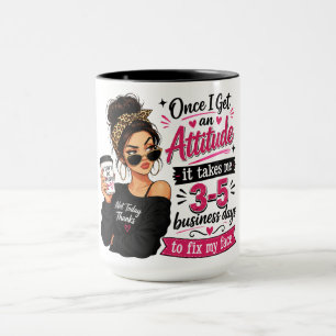 Caneca Garota de Café Fofo/Sarcastica