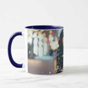 Caneca Garota do Papai Noel - Ho Ho Ho - Natal