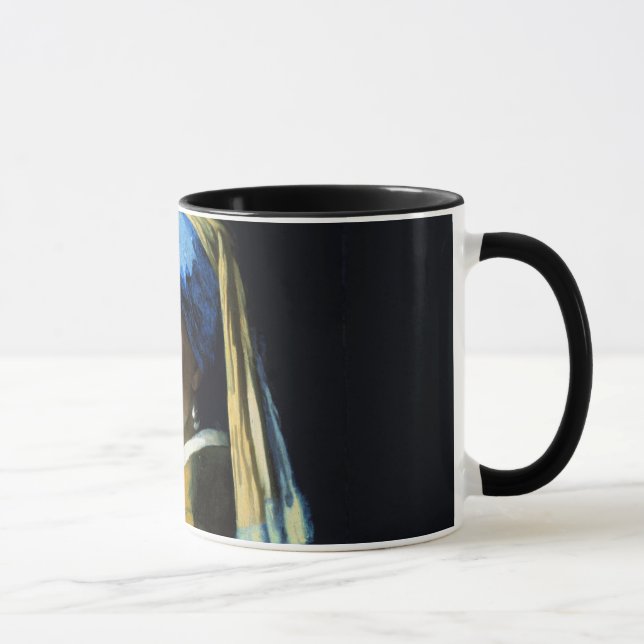 Caneca Garota Jan Vermeer Com Arte Barroca De Pérola (Direita)
