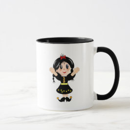 Caneca Garota montanhesa fofa