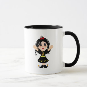 Caneca Garota montanhesa fofa