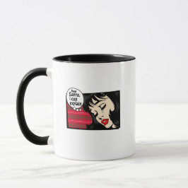 Caneca Garota Pop Art de Natal Eu Posso Explicar