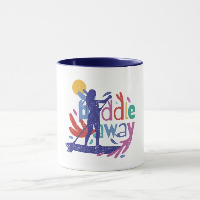 Caneca Garota que Ama Remar — Vida no Paddleboard (Centro)
