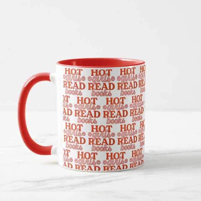 Caneca Garotas Quentes Lêem Livros (Esquerda)