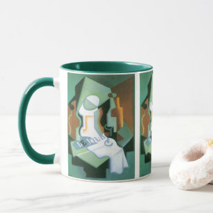 Caneca Garrafa e Fruta por Juan Gris, Cubismo Vintage