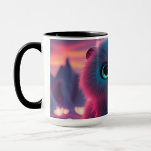 Caneca Gatinho Cósmico Sonhador Paisagem Noturna de Fanta