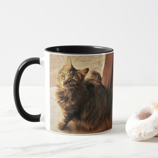 Caneca Gatinho curioso (Com Donut)