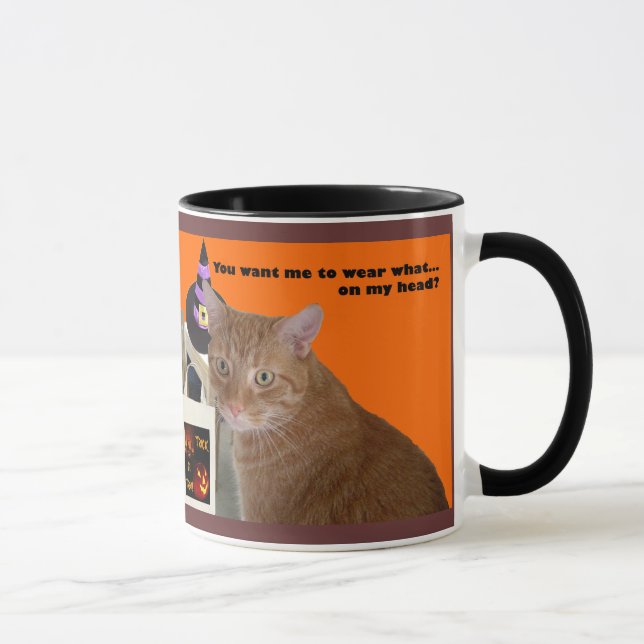 Caneca Gatinho de Halloween - Vestir o quê (Direita)