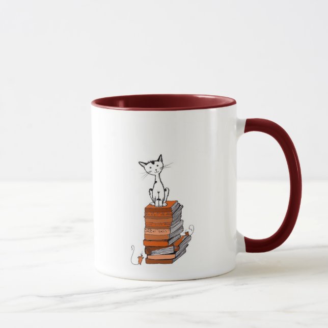 Caneca gatinho do livro (Direita)