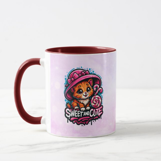 Caneca Gatinho Doce e Fofo (Esquerda)