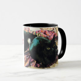 Caneca Gatinho elegante, combinação personalizada