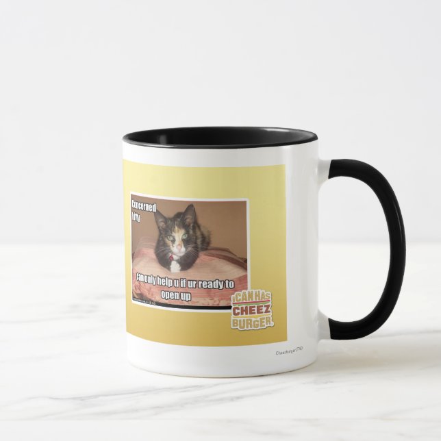 Caneca Gatinho interessado (Direita)