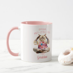 Caneca Gatinho Oficial Anti-Stress Mug Meditating
