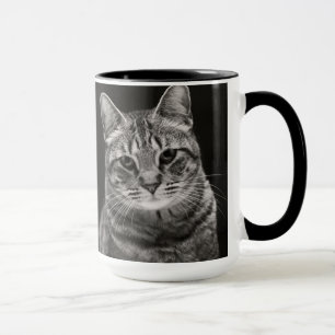 Caneca Gatinho preto do gato malhado