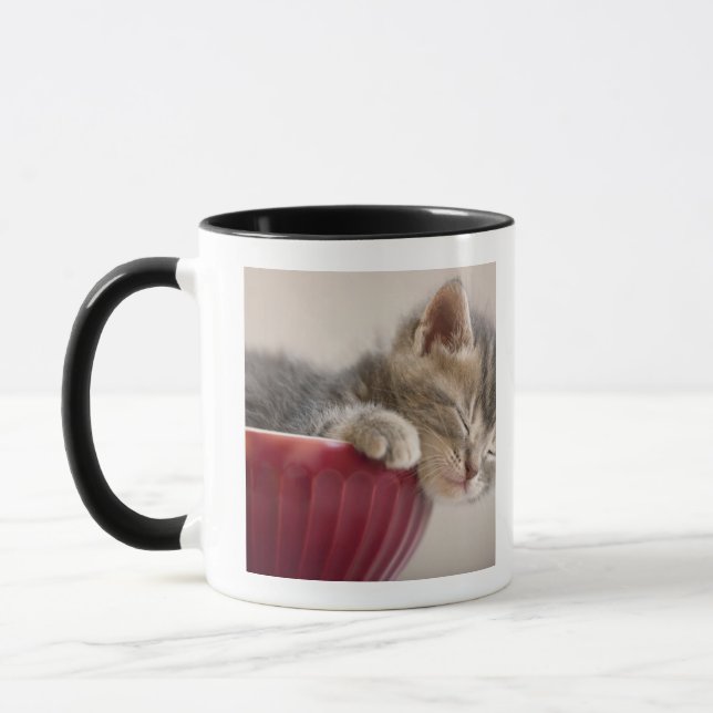 Caneca Gatinho que dorme na bacia (Esquerda)