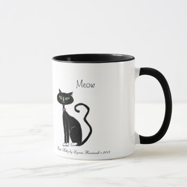 Caneca Gatinho retro do Meow (Direita)