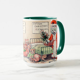 Caneca Gatinhos e Papais noeis Gato, Louis Wain Mug