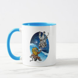 Caneca Gatinhos no mar e no espaço - PACOTE de benefícios
