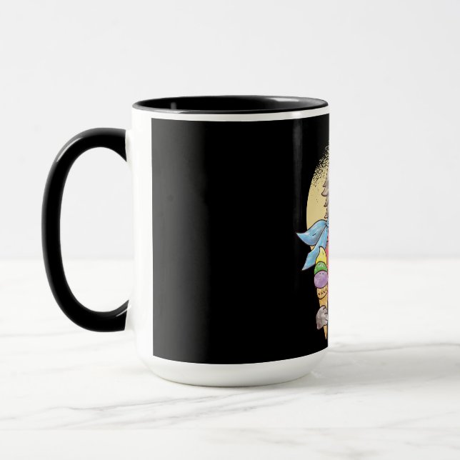 Caneca Gato ao Estilo Rockabilly (Esquerda)