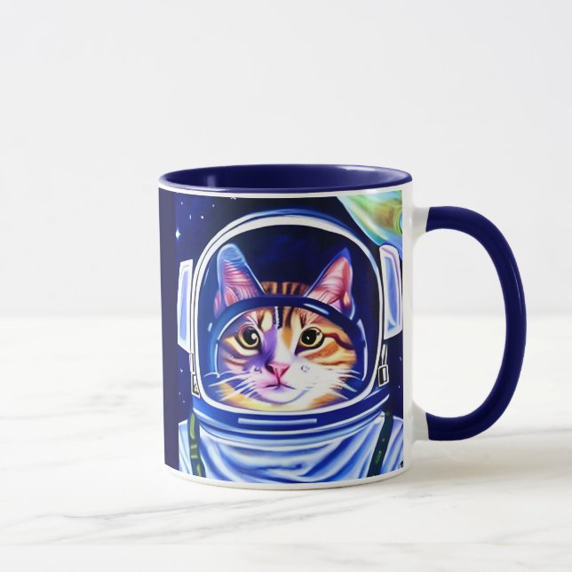 Caneca Gato Astronauta no Espaço  (Direita)