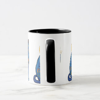 Caneca Gato Azul Amanhecer