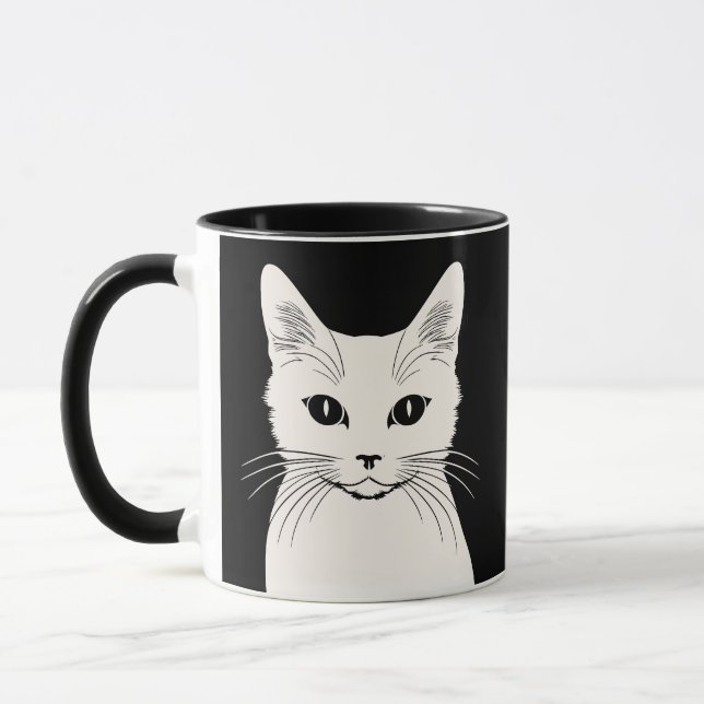 Caneca Gato branco (Esquerda)