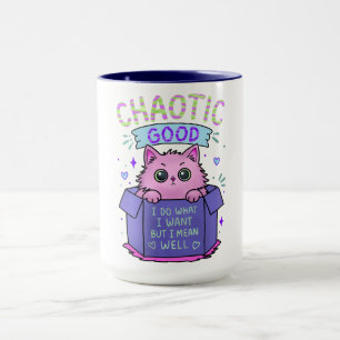 Caneca Gato Caótico Bom Faço o que Quero