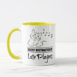Caneca Gato curioso facilmente distraído por jogadores de
